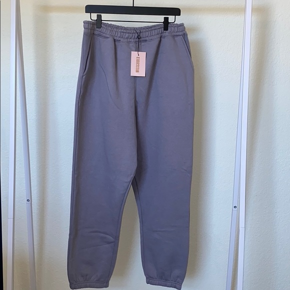 gray oversized joggers